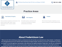 Tablet Screenshot of frederickson-law.com